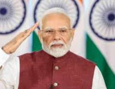 Prime Minister Narendra Modi receives congratulations